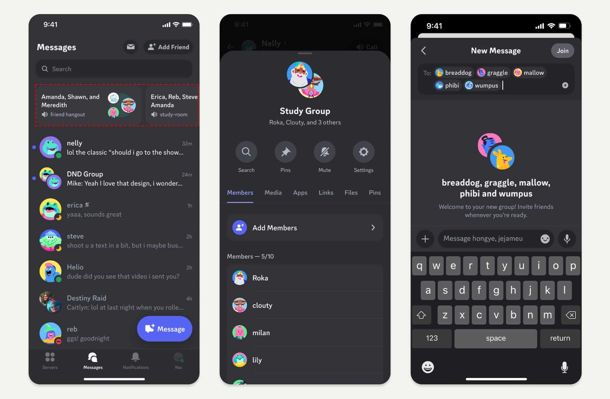 Интерфейс приложения «Discord». Источник UX news